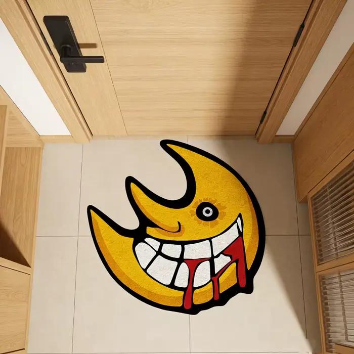 Tapis de sol en forme de lune VIKAMA Anime Soul Eater