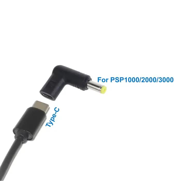 1-3 pièces pour PS4 USB C chargeur adaptateur convertisseur Type C pour PSP1000/2000/3000 jeu prise Jack cc vers USB C
