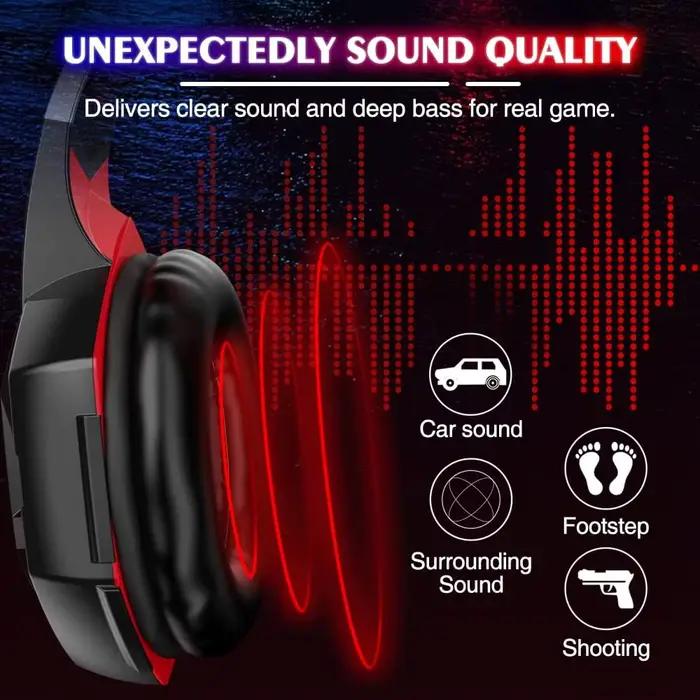 Écouteurs de jeu ass Surround avec Microphone antibruit