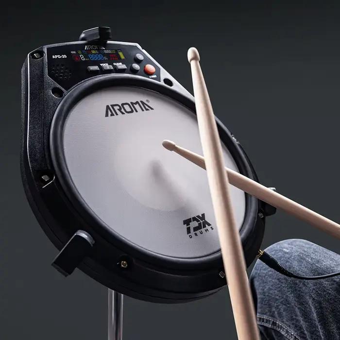 APD-20 AROMA Électronique Muet Tambour Battant Conseil Électronique Tambour Pad Batterie spatirée Metronome Formation PerSCH Musique Pièces