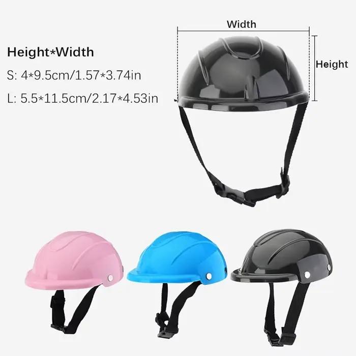 Casques pour chiens de compagnie, couvre-chef de moto pour animaux de compagnie, casque de sécurité réglable pour chiot, Locomotive pour animaux de compagnie, beaux accessoires pour chiens