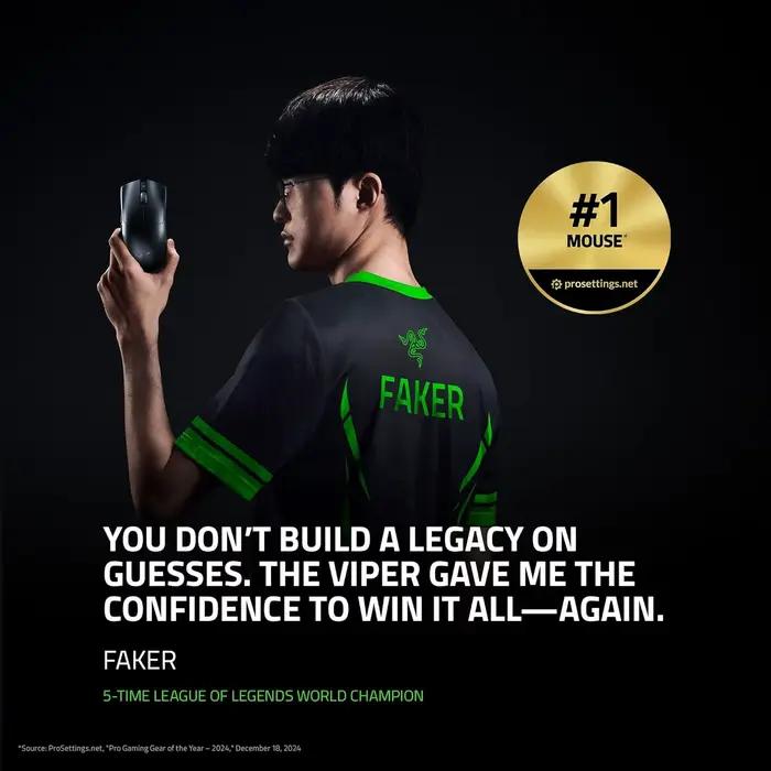Razer Viper V3 pro souris de jeu sans fil 8K taux d'orientation 35K DPI capteur optique Gen3 clics 8 boutons programmables pour les Esports