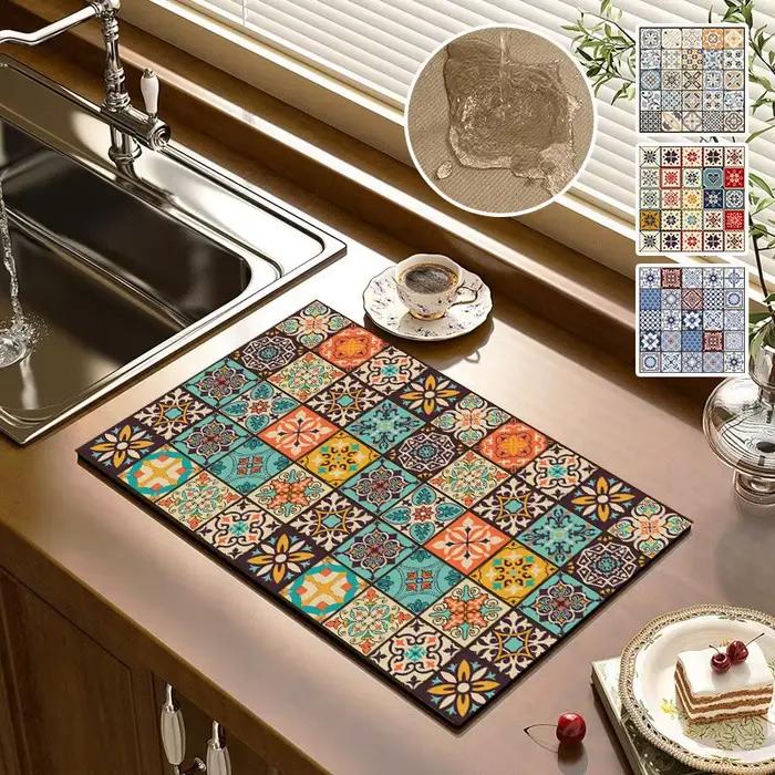 Machine à laver étanche, couvercle anti-poussière, four à micro-ondes, réfrigérateur, tapis de protection supérieur, tapis de vidange de café, napperon de Table