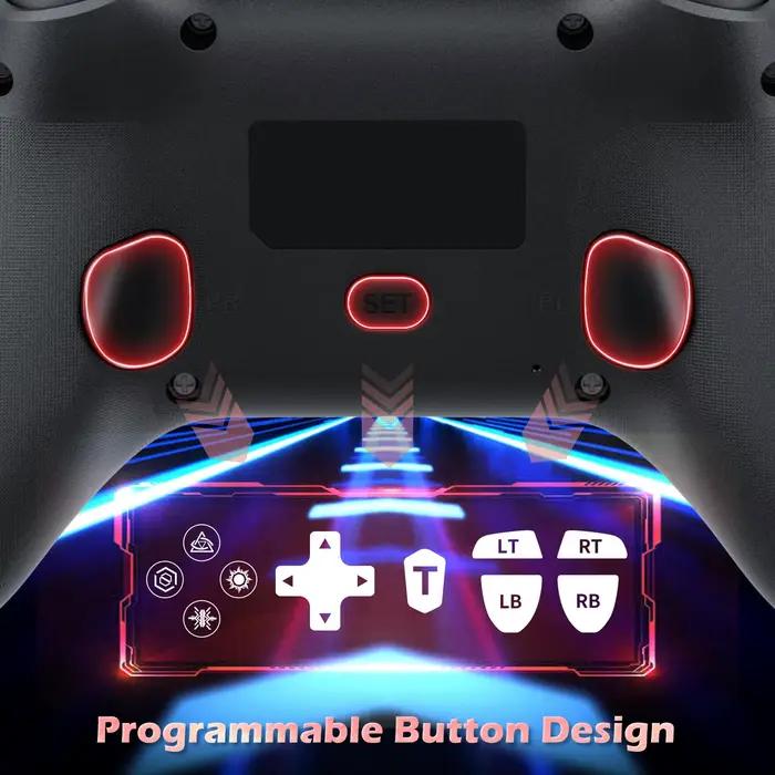 Contrôleur de jeu sans fil pour Playstation 4/PS4 Pro/Slim/PS3/PC/IOS/Console de commutation avec Turbo double Vibration gyroscope 6 axes prise Jack 3.5mm