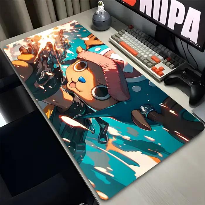 Tapis de souris Tony Tony Chopper One Piece Anime XXL pour gamer clavier souris bureau entrée office mat polyvalent