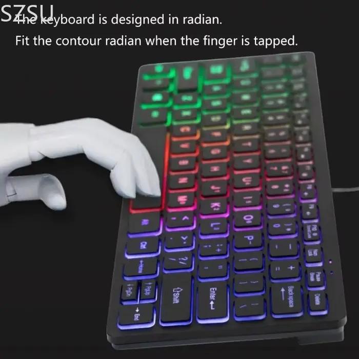 SZSU – clavier fin avec rétroéclairage LED réglable