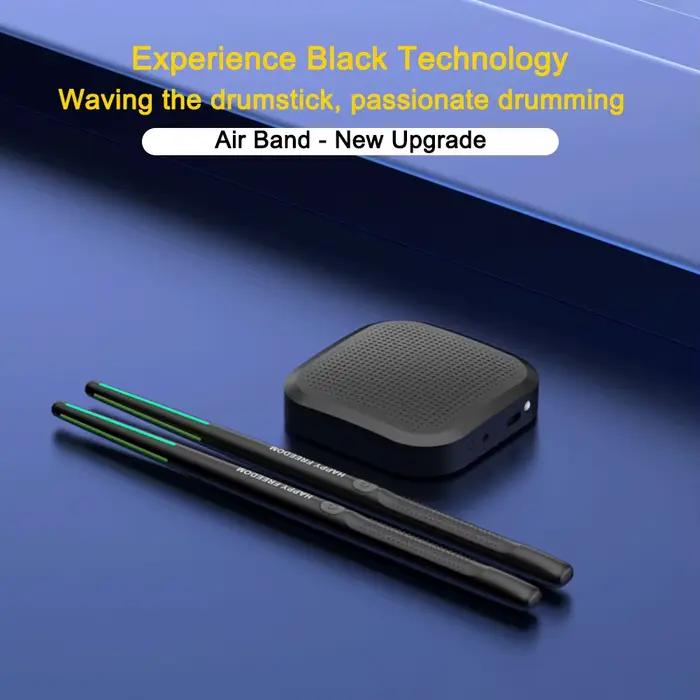 Batterie électronique virtuelle portable intelligente avec baguettes et pédales, idéale pour débutants, enfants et adultes