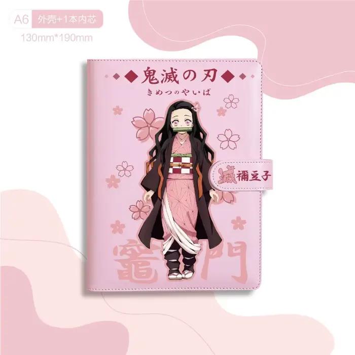 Demon Slayer Nezuko Agatsuma Zenitsu Kamado Tanjiro périphérique nouvelles images d'anime créatives bloc-notes étanche en PU d'apparence