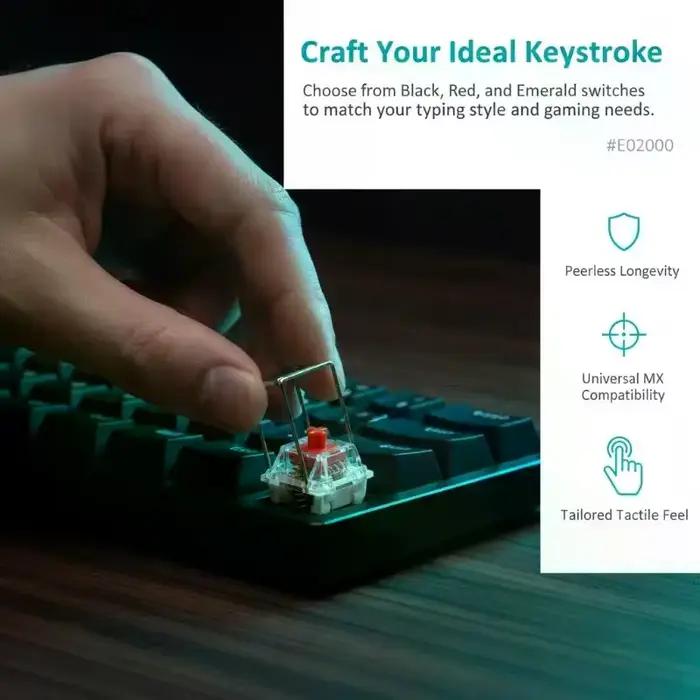 Interrupteurs de clavier mécanique avec retour sonore et extracteur de touches pour la construction de claviers