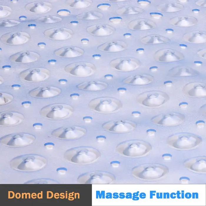 Tapis de bain antidérapant de grande taille 100x40cm, rectangulaire, doux, douche, salle de bain, Massage, ventouse, tapis de baignoire antidérapant