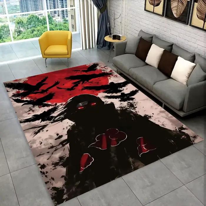 Tapis 3D N-Naruto Cartoon Anime I-Itachi pour salle de jeux