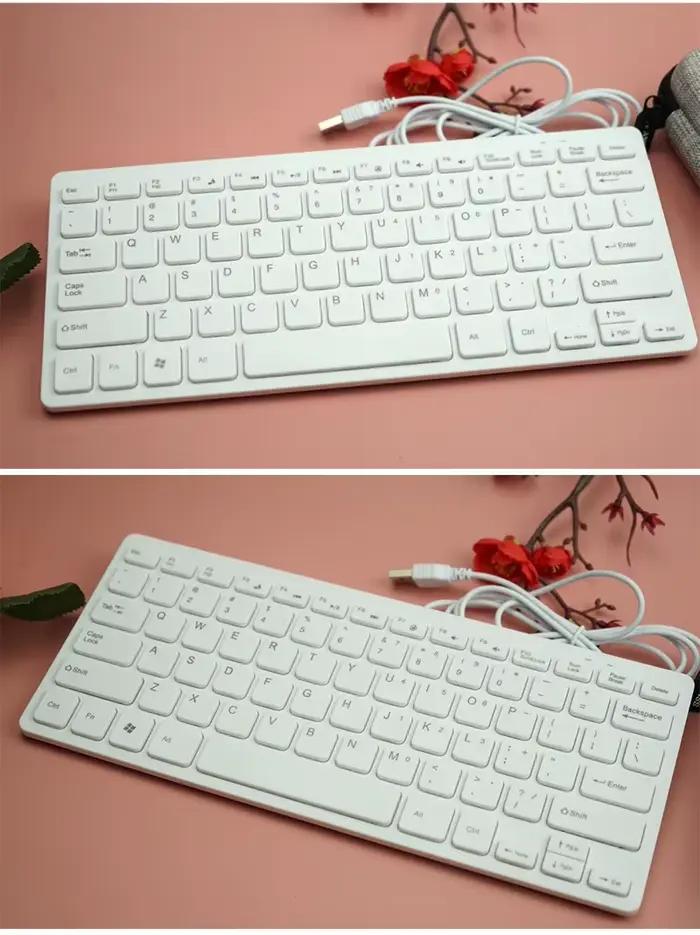 Clavier filaire 78 touches silencieux et portable pour ordinateur portable tablette et déplacement professionnel occassions spéciales