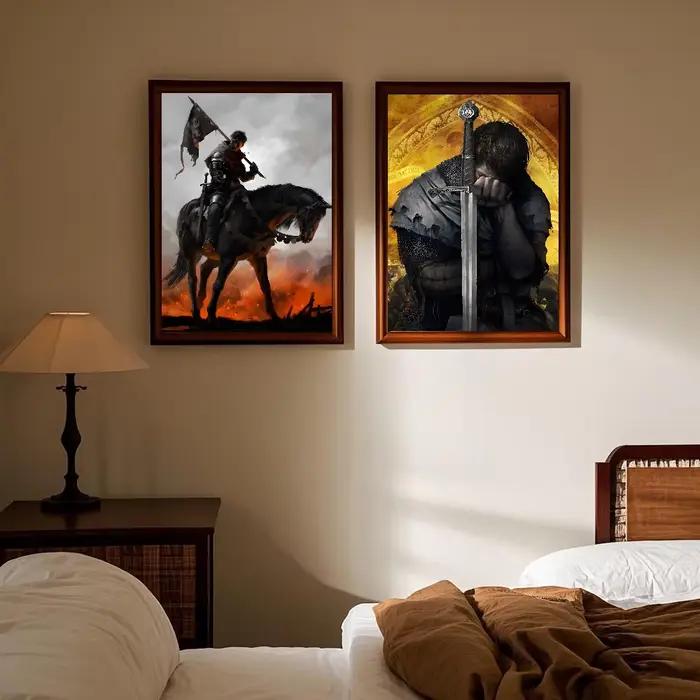 Jeu Kingdom Come Deliverance 2 affiche HD art collant mur étanche maison salon chambre bar décoration esthétique