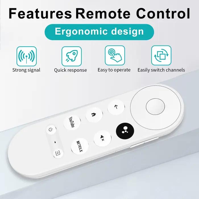 Télécommande vocale de remplacement pour Chromecast-Google-TV 4K/HD