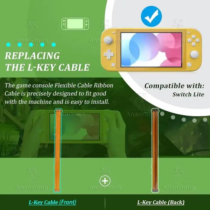 Câble flexible de bouton L gauche pour Switch Lite