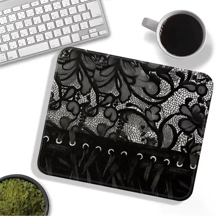 Tapis de souris en dentelle à fleurs