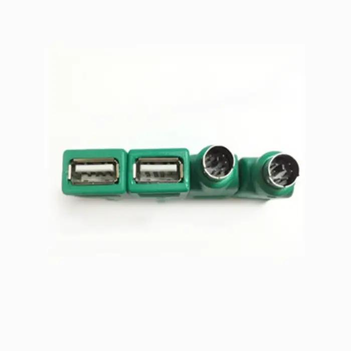 Adaptateur USB femelle vers PS/2 mâle, convertisseur pour clavier, souris