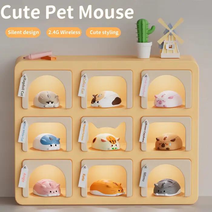 Souris sans fil Calico Cat 2.4G Bluetooth double mode