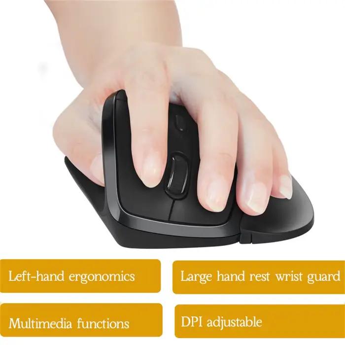 Souris Sans Fil Ergonomique à Défilement Rapide Récepteur USB pour PC
