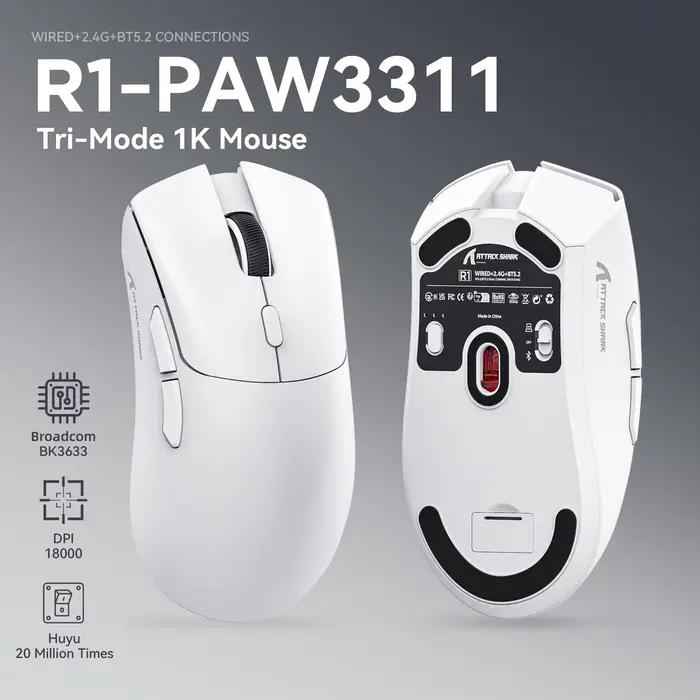 Souris de joueur sans fil Attack Shark R1