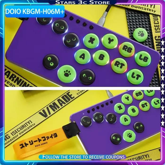 Clavier de jeu portable DOIO KBGM-H06M+ avec coque supérieure en alliage d'aluminium