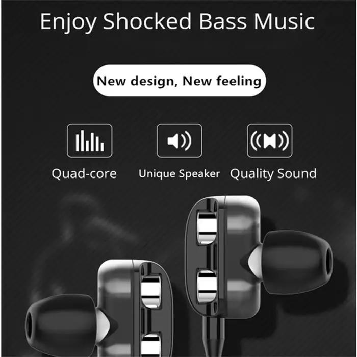 Casque stéréo intra-auriculaire avec suppression du bruit
