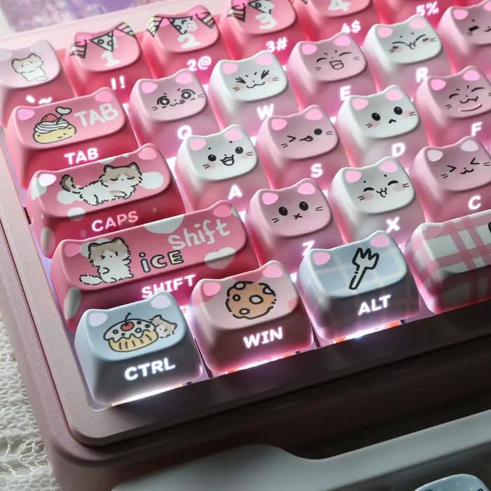 Capuchons de touches pour clavier mécanique Ragdoll Cat