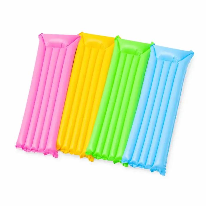 1 matelas gonflable pour piscine, chaise longue aquatique pour adulte, matelas pneumatique en PVC avec oreiller pour piscine, plage, vacances, bain de soleil
