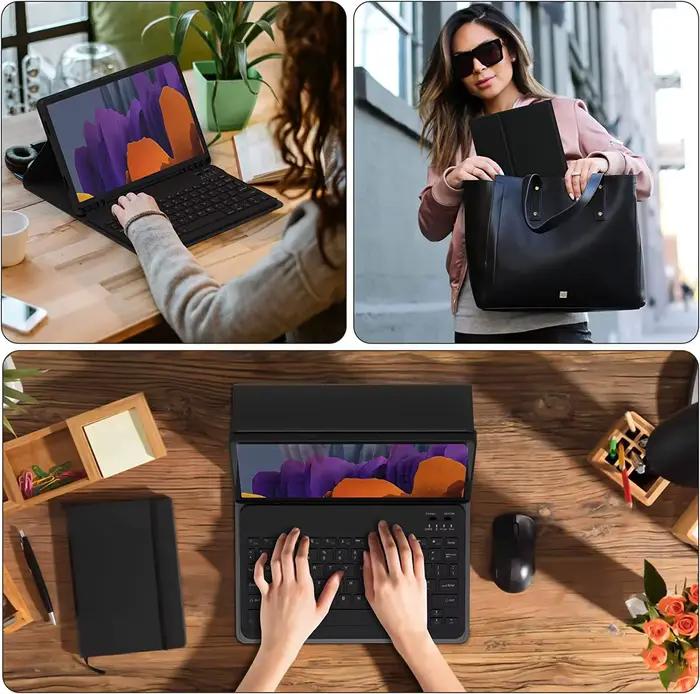 Pour iPad 5e 6e génération 9.7 pouces étui avec clavier