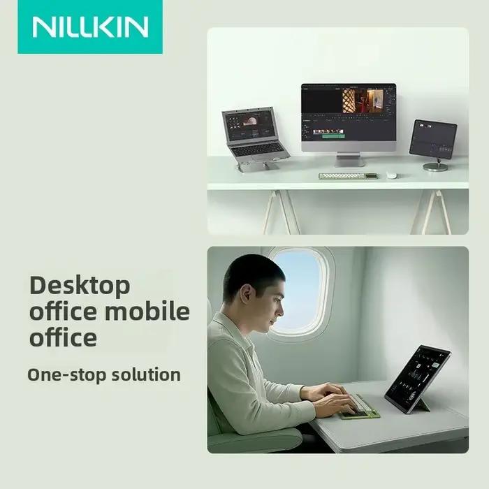 NILLKIN clavier sans fil Bluetooth pliable avec pavé tactile Compact et Portable pour tablettes ipad Smartphones et ordinateurs