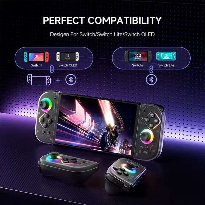 Contrôleur de commutation sans fil NYXI Hyperion 2 avec Joystick Hall Vibration réglable RVB