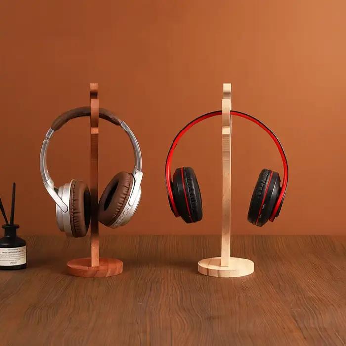 Support pour casque en bois