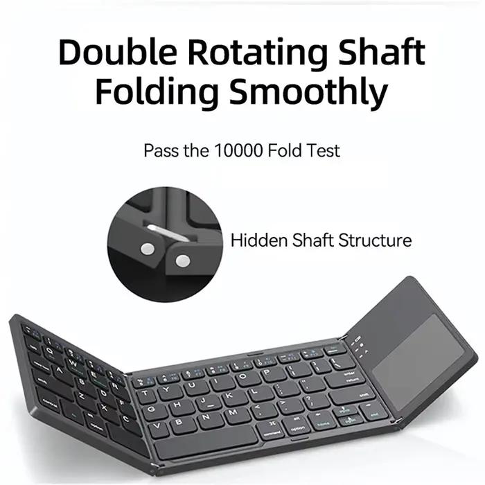 Clavier Bluetooth pliable avec pavé tactile Mini