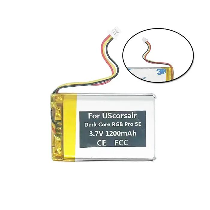 Batterie d'origine 1200mAh pour souris de jeu UScorsair Dark Core RGB Pro SE/Ironclaw Iron Claw