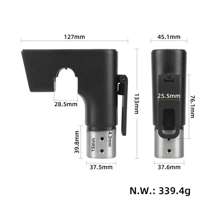 Accessoire pour scooter électrique, accessoire pour vélo électrique, support en alliage noir, résistant à l'usure