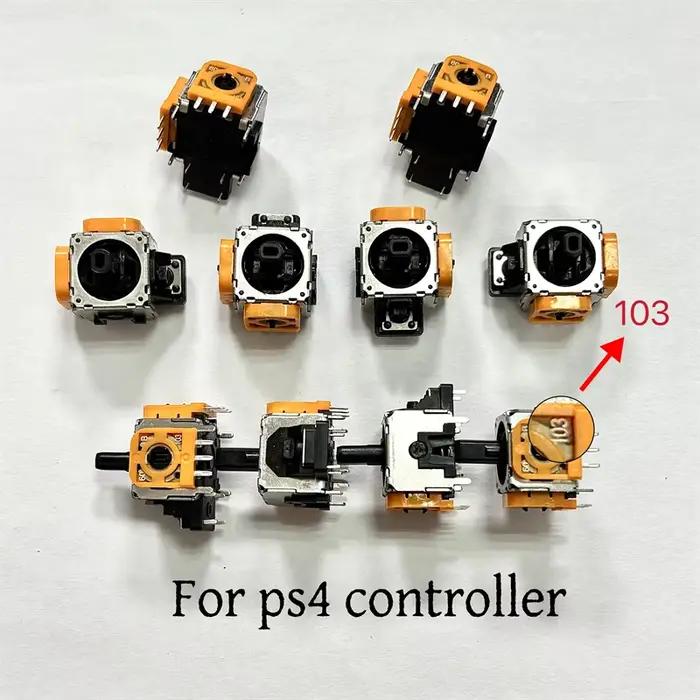 10 pièces Original Orange 3D Rocker analogique bâton Joystick jaune pour PlayStation 4 PS4 contrôleur sans fil bouton de manette