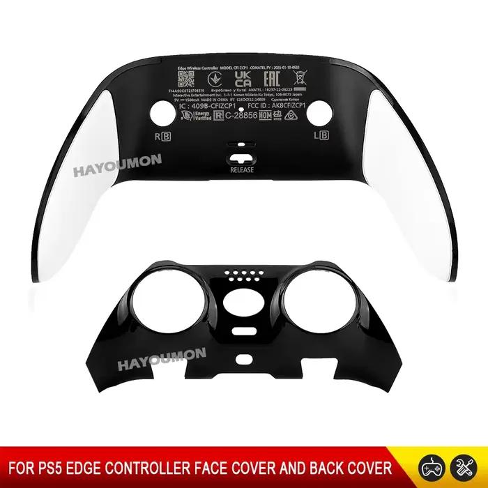 Coque décorative supérieure et inférieure 2 en 1 pour manette sans fil PS5 Edge