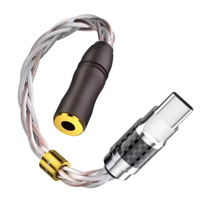 Câbles de convertisseur de casque USB C à Jack femelle 2.5mm 3.5mm 4.4mm