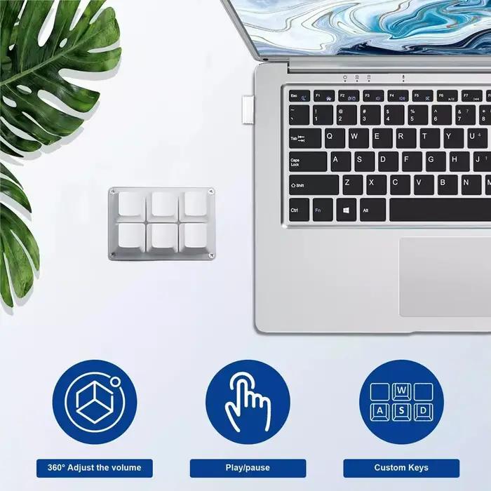 Mini clavier Bluetooth personnalisé à 6 touches