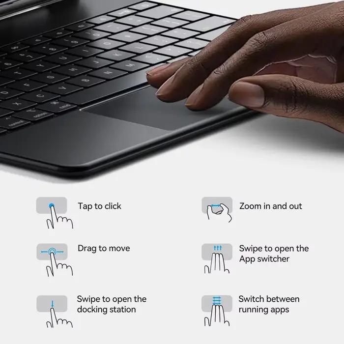 Clavier magique pour iPad 11e génération 2025 Air 13 pouces 11