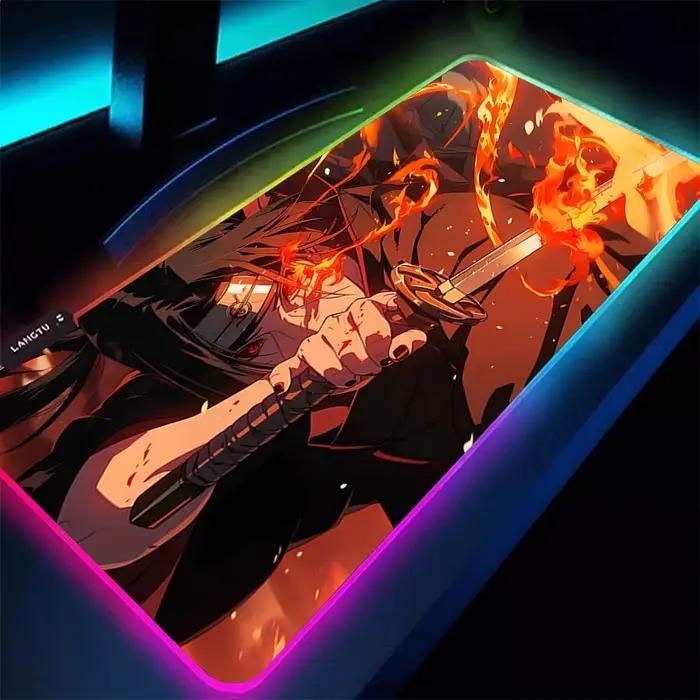 Tapis de souris RGB 90x40cm Naruto Itachi Uchiha
