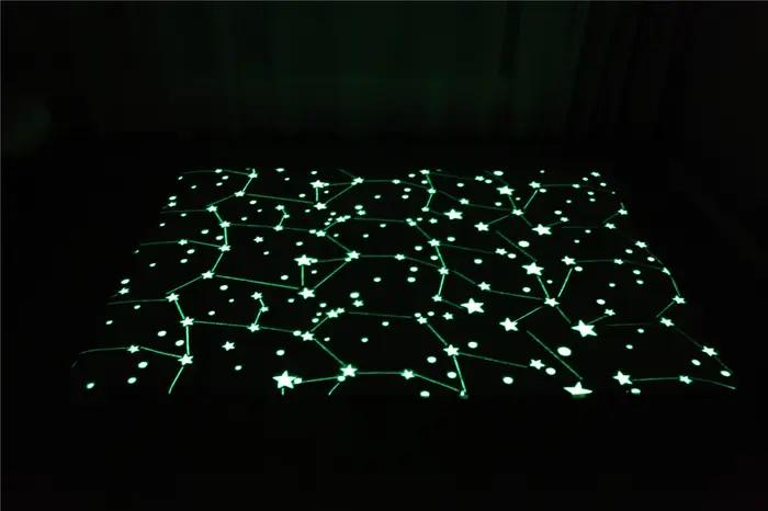 Tapis de zone uniques qui brillent dans la nuit