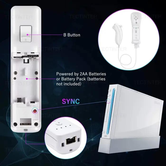 Télécommande Bluetooth sans fil 2 en 1 pour Wii Wii U Controle
