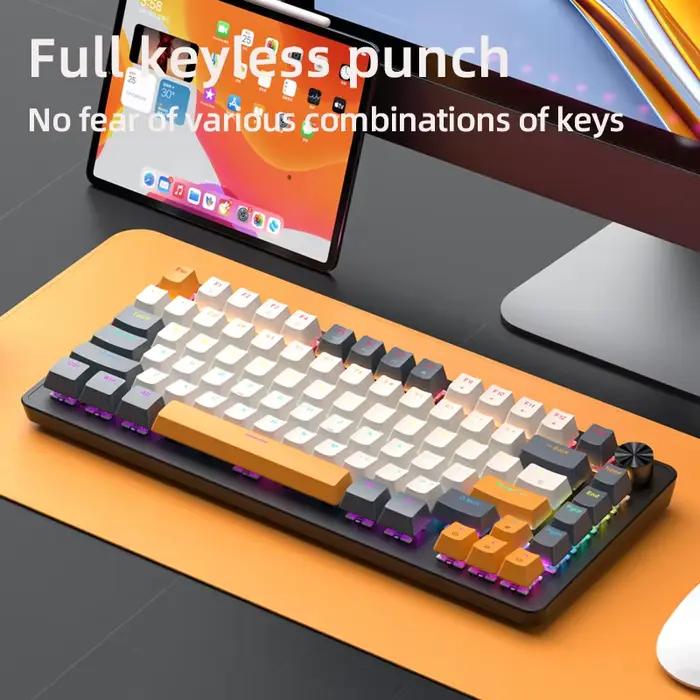 Clavier filaire mécanique K82 avec bouton multimédia