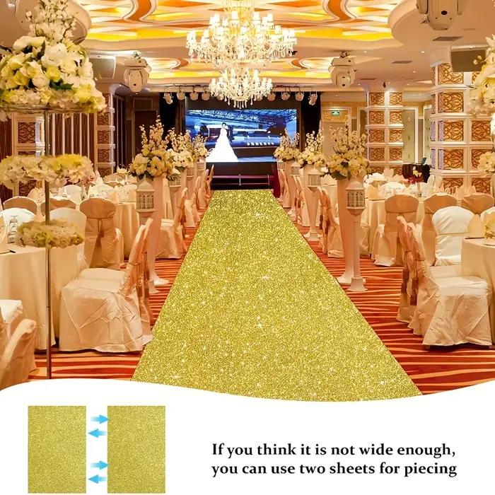 Super beaux tapis à paillettes peuvent être utilisés pour une variété d'occasions, tapis de vacances intérieurs et extérieurs, décor de tapis de mariage