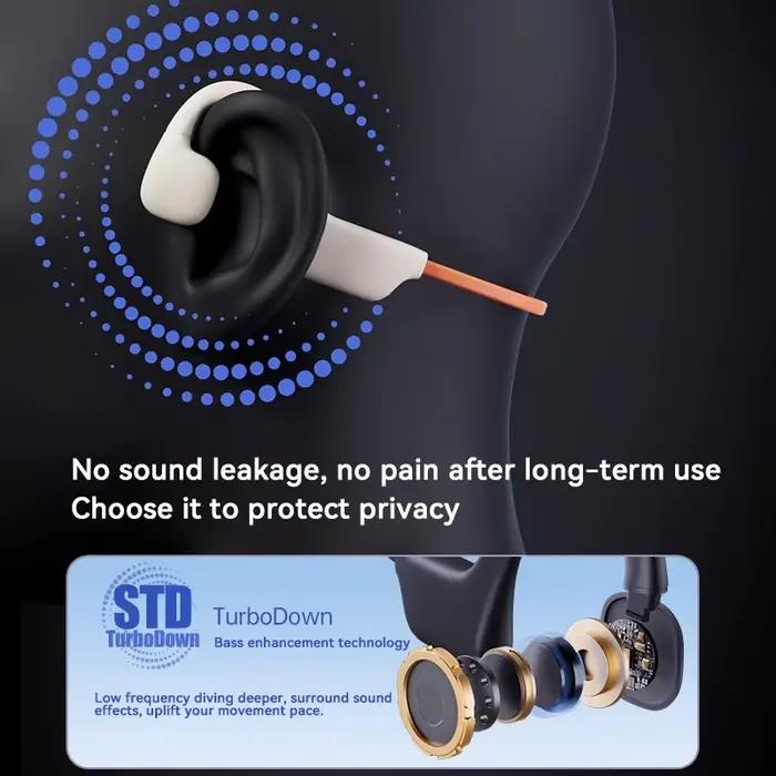 Casque à conduction osseuse IPX8 MP3 32 Go Bluetooth 5.3 sans fil pour la natation avec microphone étanche pour l'exercice et le fitness 2026