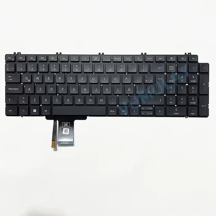 Clavier rétroéclairé Latin/UK/Français/Portuguese pour DELL Precision 7750 7760 7550 7560 0KG9G3 DLM19L5 0713DM 01WYH2 0P2K2J 0MH69P 0M8M7D 06H2H7 6H2H7