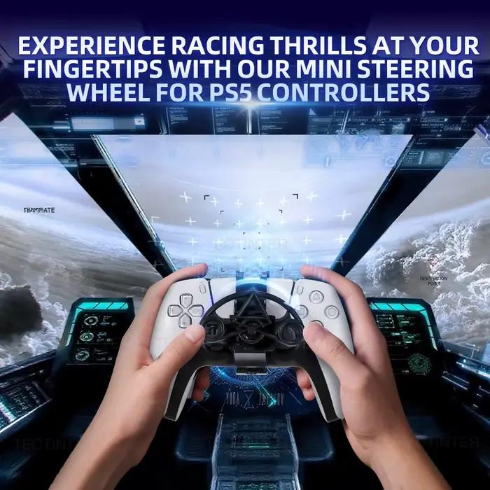 Pour PS5 contrôleur Mini volant jeux de course manette de jeu remplacement jeu amélioré pour PS5 Direction accessoires auxiliaires