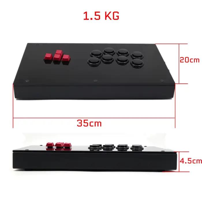 J800K clavier boutons arcade joystick ningStick pour PS5/PS4/PS3/PC Sanwa OBSF-30 aucun MX noir