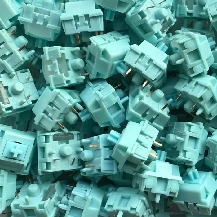 Interrupteurs silencieux bleus KTT pour clavier mécanique